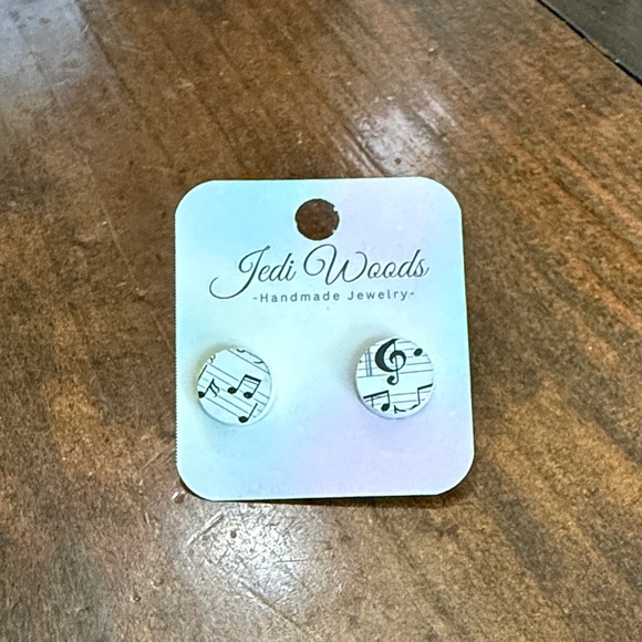 Jedi Woods Music Note Earrings - Picture 2 of 5